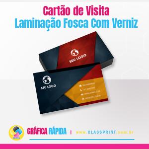 Cartão de Visita Verniz Localizado Couchê 250gr 9x5cm 4x4 Laminação fosca frente e verso e verniz localizado á desejar. Corte Reto Impressão colorida frente e verso,