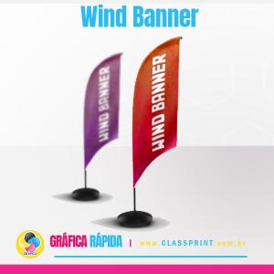 Wind banner Base Concreto (Completo) Tecido Microfibra 2,10mts 4x0 Tecido Dupla Face Base de Alumínio base + haste