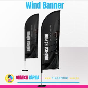 Wind Banner Completo GRANDE (Da Base até o Tecido) Tecido Microfibra Altura 3,25mts 4/0 Tecido Dupla Face Tecido Microfibra base + haste